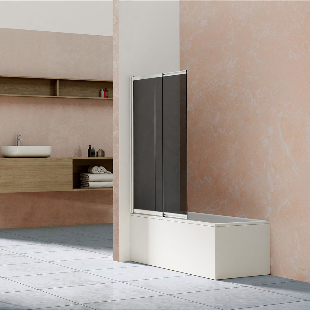 Душевая шторка на ванну Vincea VSB-1E100CG, 1000*1450, хром, стекло тонированное