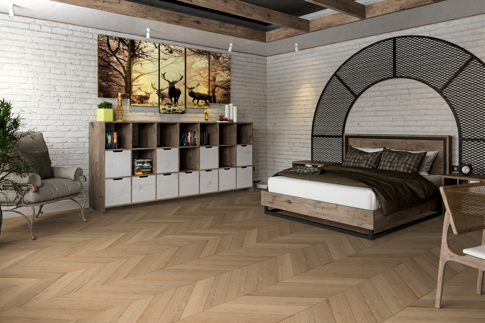 Кварц-винил SPC Damy Floor Chevron SPC 0,75мм 5,2 мм СЕН-КЛУ 1.676 м2