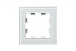 Рамка стеклянная на 1 пост Systeme Electric AtlasDesign Nature Белый ATN320101