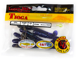 Виброхвосты съедобные LJ Pro Series TIOGA 2.9in (7,4 см), цв. T52, 7 шт.