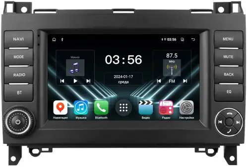 Магнитола для Mercedes-Benz A W169, B T245, Vito, Viano W639/W447, Sprinter W906, VW Crafter - FarCar 7096H7 дисплей 7" на Android 13