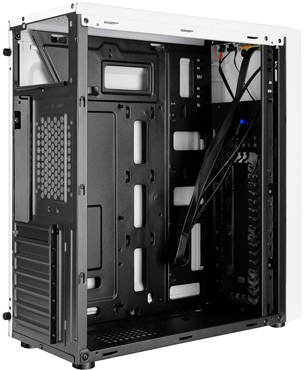 Ginzzu A390 White Window RGB подсветка 1*USB 3.0, 2*USB 2.0, AU