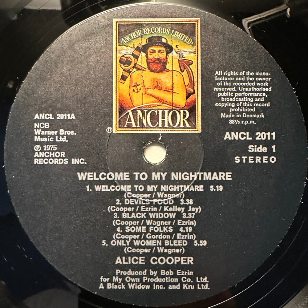 Alice Cooper - Welcome To My Nightmare (Дания 1975г.)