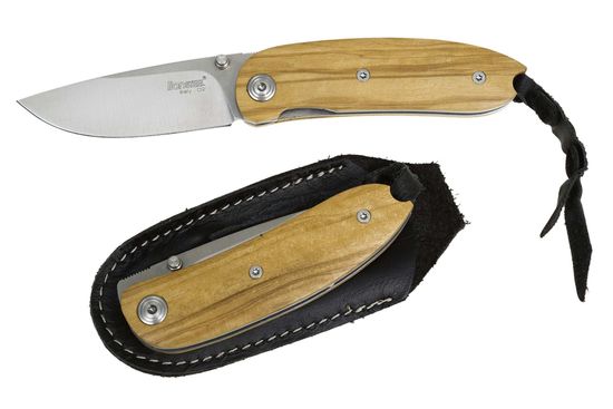 Складной нож Lion Steel "MINI" L/8210 UL c клинком из стали D2, рукоять дерево (Олива)