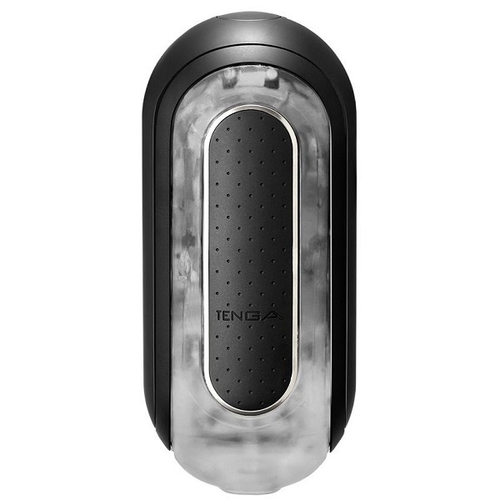 Черный мастурбатор 18см с вибрацией Tenga Flip Zero TFZ-102
