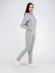 Худи без начеса с капюшоном однотонное модное