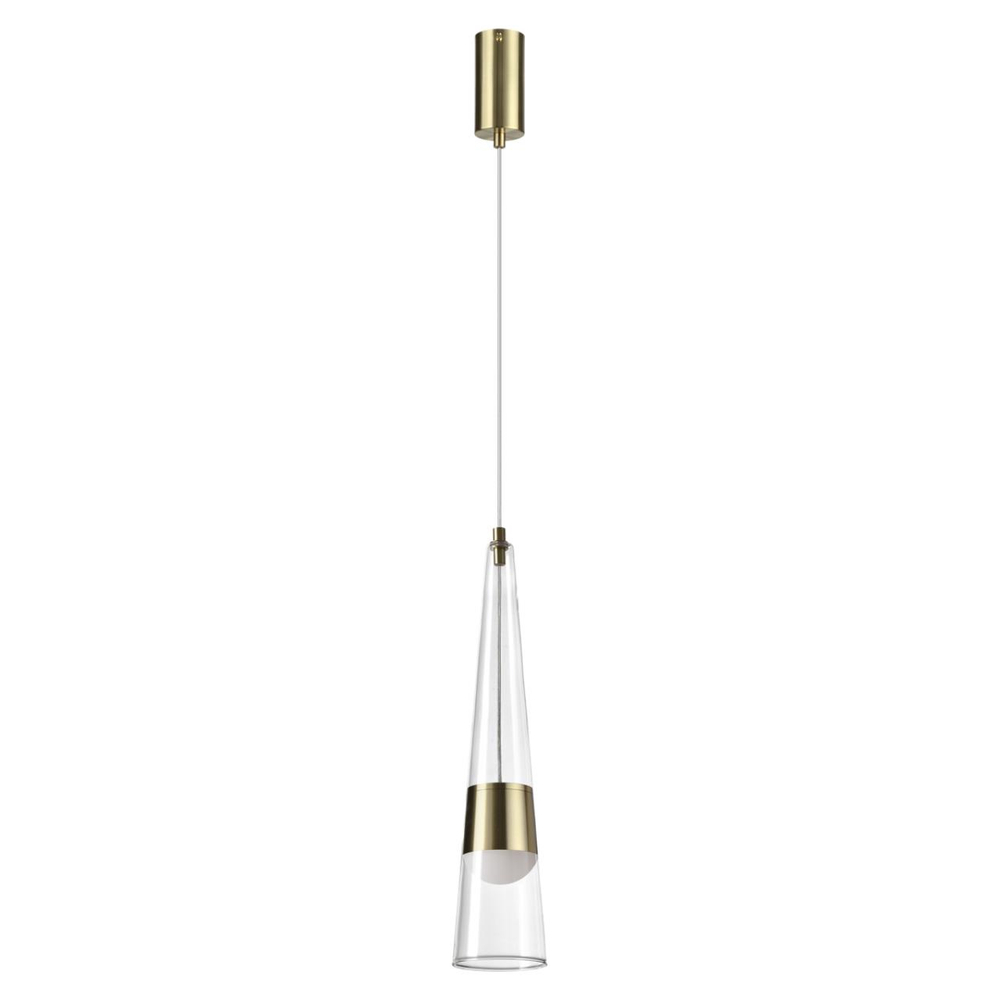 5043/12L L-VISION ODL24 000 глянц.золото/прозрачный/металл/стекло Подвес LED 12W 3000K 1334Лм LUMP