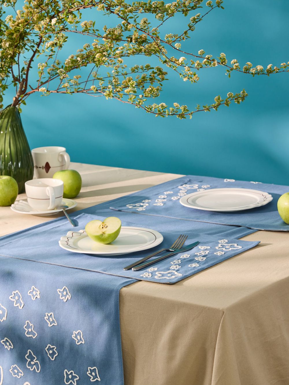 Дорожка на стол Незабудки из коллекции Ethnic, 45х150 см