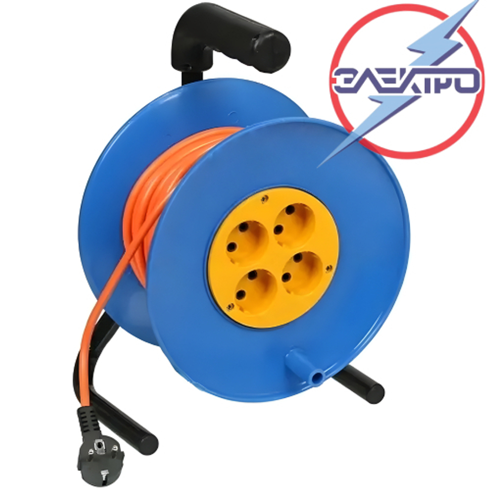 Катушка (удлинитель) 40м 2200Вт (оранж.)*** Электро 0494