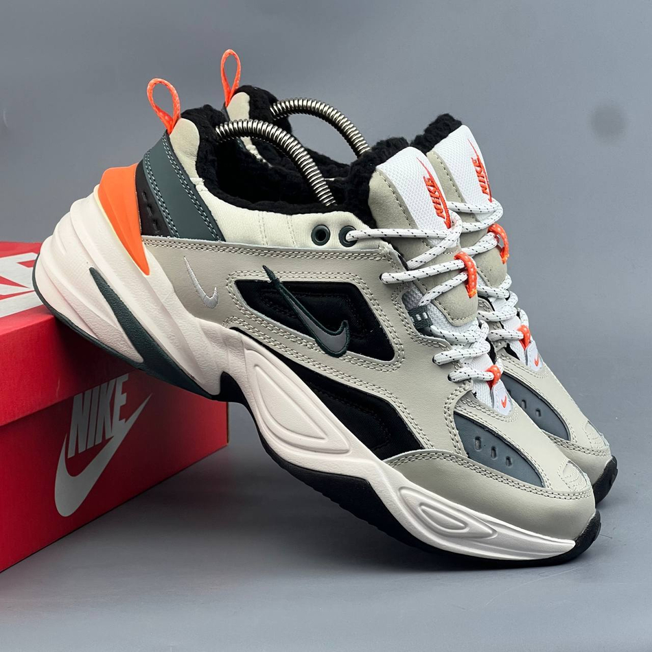 Кроссовки Nike Tekno на меху #392 (сер.)
