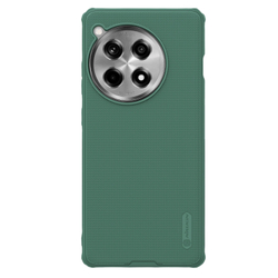 Усиленный двухкомпонентный чехол зеленого цвета (Deep Green) от Nillkin для OnePlus 12R и Ace 3, серия Super Frosted Shield Pro