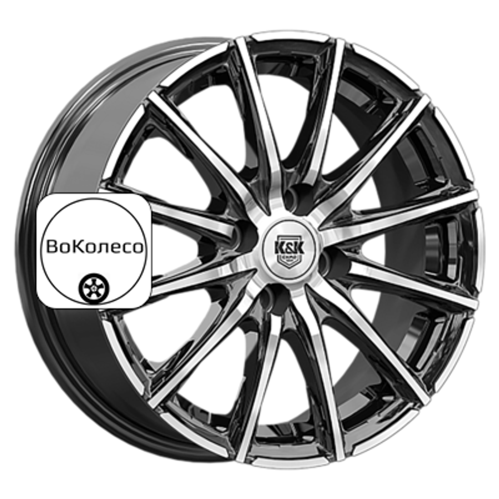 6x15/4x114,3 ET44 D56,6 Сандал (КС1199) Алмаз черный K&K