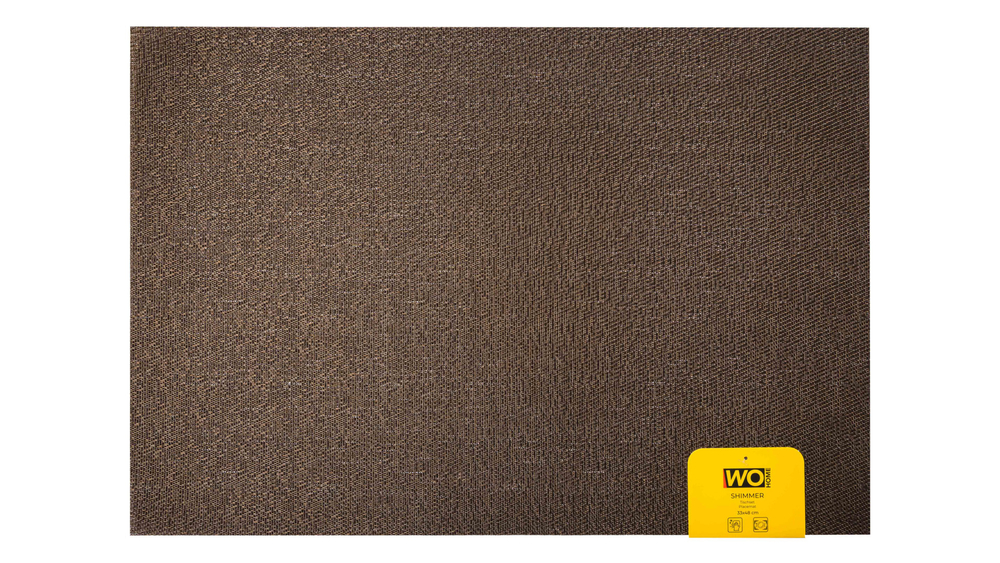 Салфетка подстановочная 33х48см Wo Home Shimmer шоколадная
