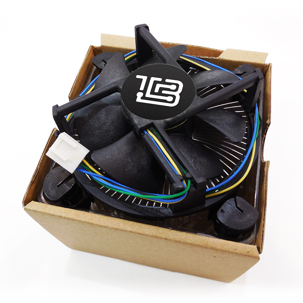 Кулер для CPU BaseTech Original, 1х80мм, 4-pin, Al+Cu, серебристый-черный, 800-2700rpm, 27дБ, TDP 80Вт, INTEL 1200/115x/775, AMD Не поддерживается (BT-ORIG-ALCU)