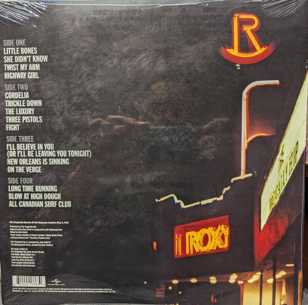 The Tragically Hip / Live At The Roxy (2LP)