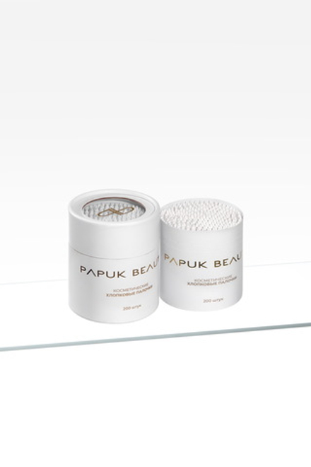 Ватные палочки хлопковые PAPUK BEAUTY 200шт