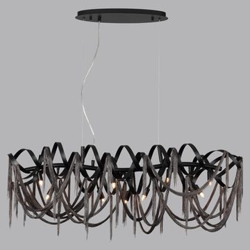 Подвесная люстра 10*G9 5067/10 матовый чёрный/чёрный Chainy Odeon Light