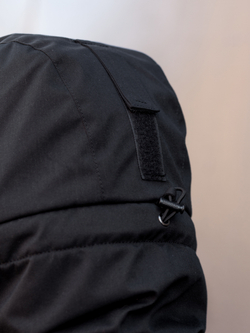 Black windbreaker