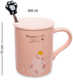 GAEM Art MUG-273/1 Кружка «Цветочный кот»