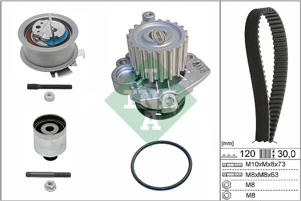 INA - 530020133-INA - Water Pump & Timing Belt Set - << PROVJERITE LISTU DIJELOVA NA TIPKU ISPOD KATALOSKOG BROJA