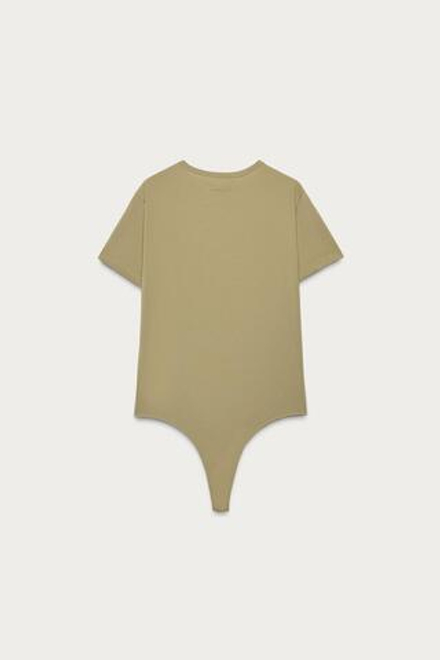 ZARA X MARISA BERENSON БОДИ С КОРОТКИМИ РУКАВАМИ, ХАКИ