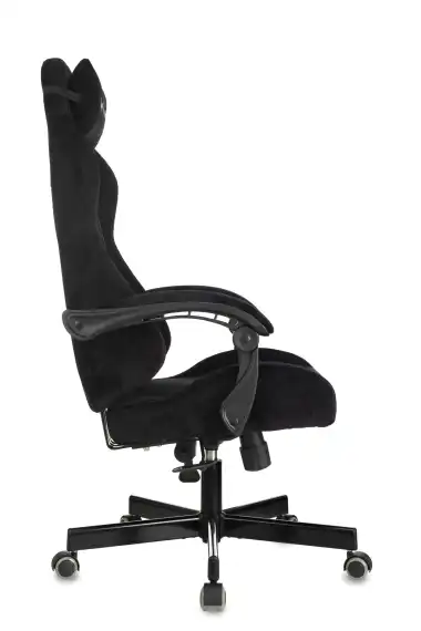 Кресло игровое Knight Terminator черный Light-20 с подголов. крестов. металл