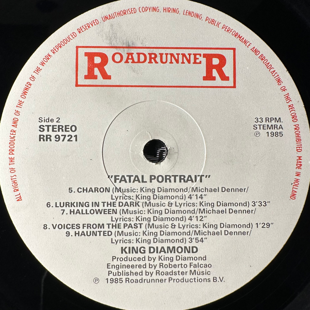 King Diamond ‎– Fatal Portrait (Голландия 1986г.)