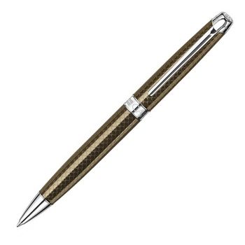 Шариковая ручка Carandache Leman CAVIAR SP латунь лак посеребрение с родиевым напылением (4789.497)