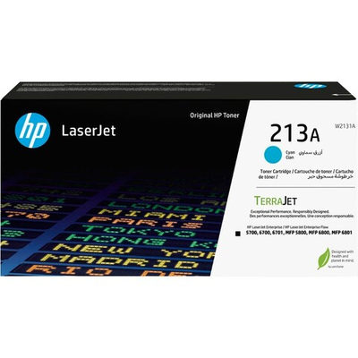 Картридж HP W2131A 213A для Color LaserJet Enterprise 5700/6700, Enterprise Flow MFP 5800zf/6800 голубой (3K)