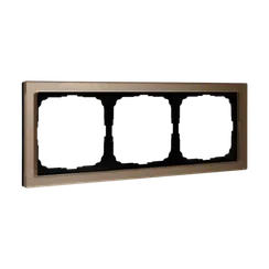 Рамка стеклянная на 3 поста Systeme Electric ArtGallery Pure Шампань GAL320503
