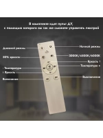 Люстра потолочная светодиодная 2009/5+5+1