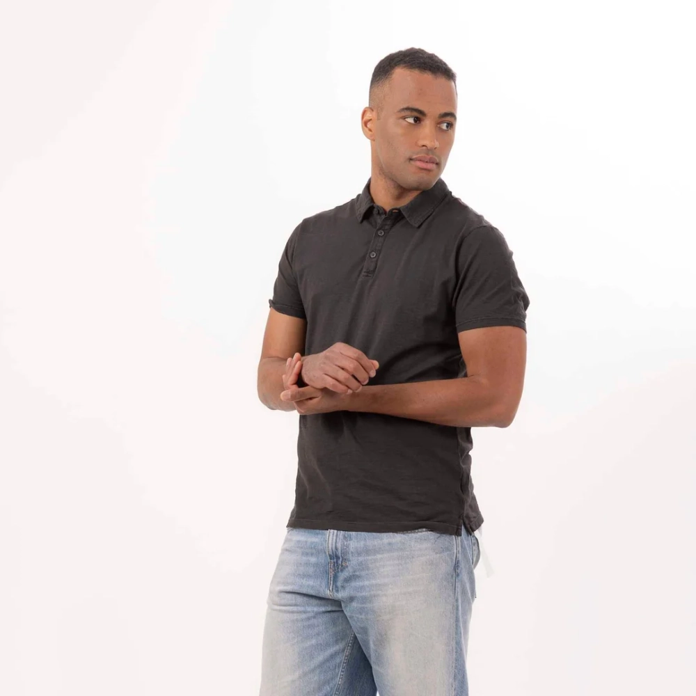 Поло однотонное Bowery NYC Soft Jersey Pirate Black