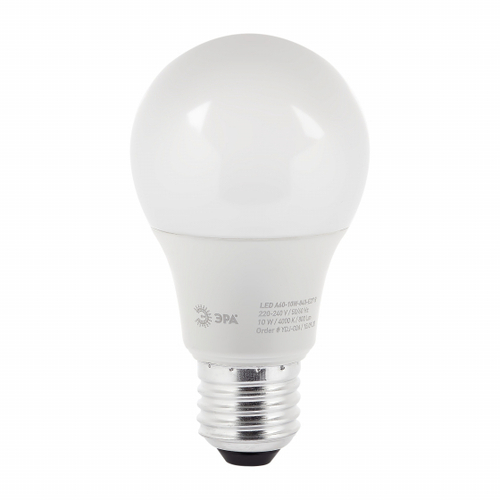 Светодиодная лампа ЭРА LED A60-10Вт-840-E27 R