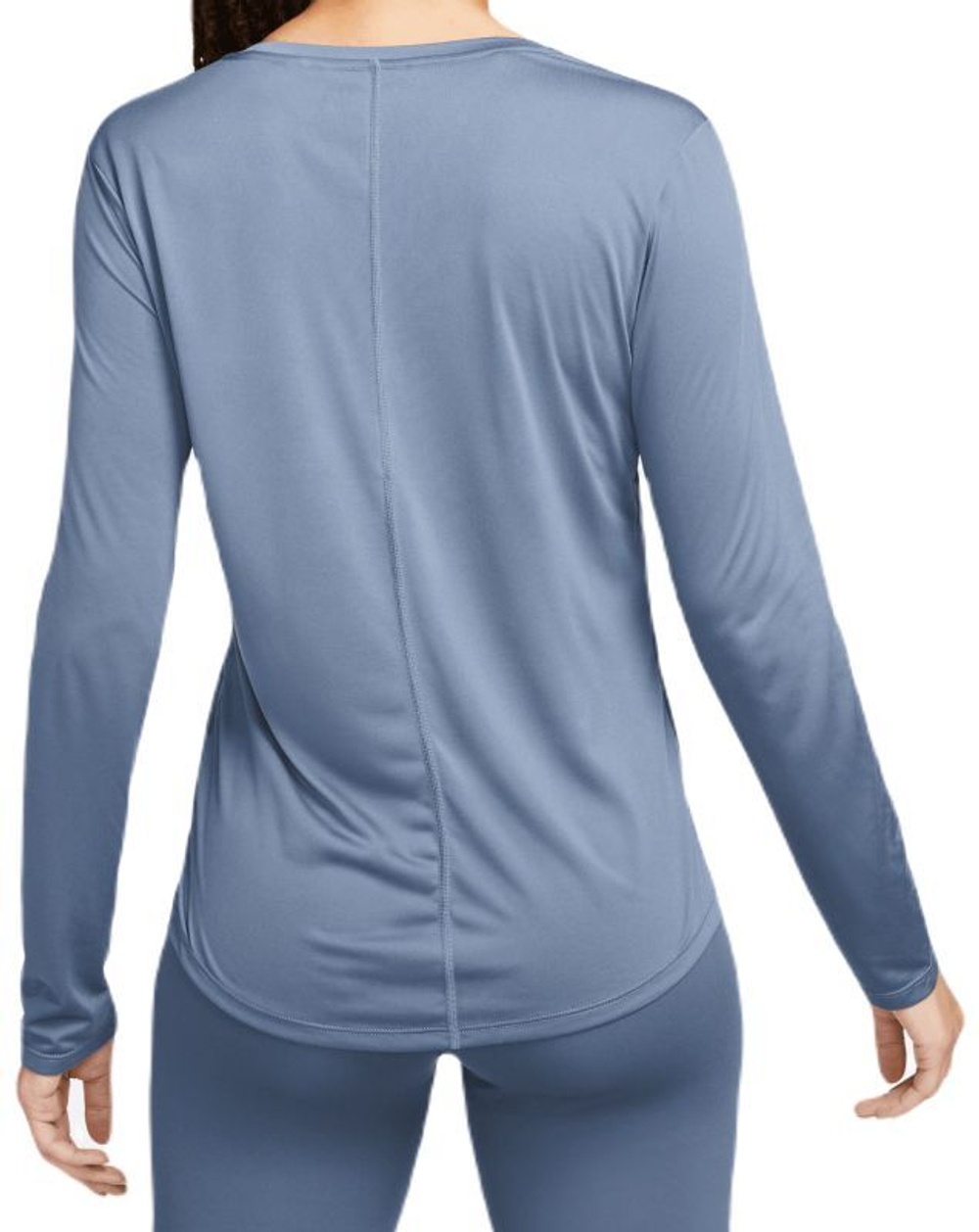 Женская футболка теннисная (dł. Рукава) Nike Dri-FIT One Standard Fit Top - diffused blue/white
