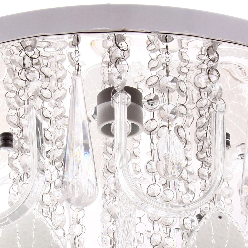 Люстра 5*40Вт Е27+LED 30*50*50см хром A8227-500