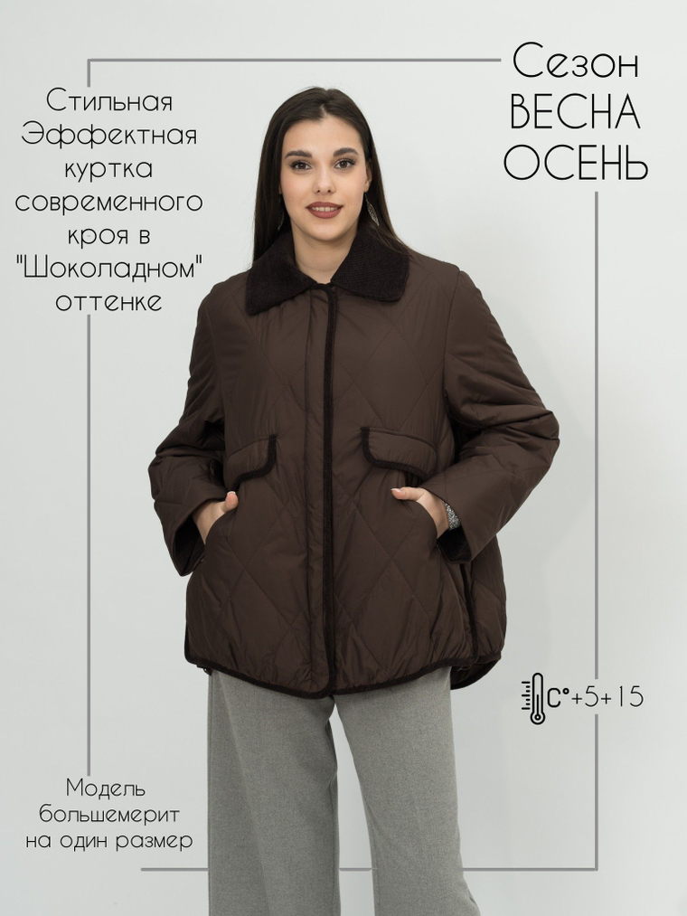 Куртка женская утепленная стеганая короткая