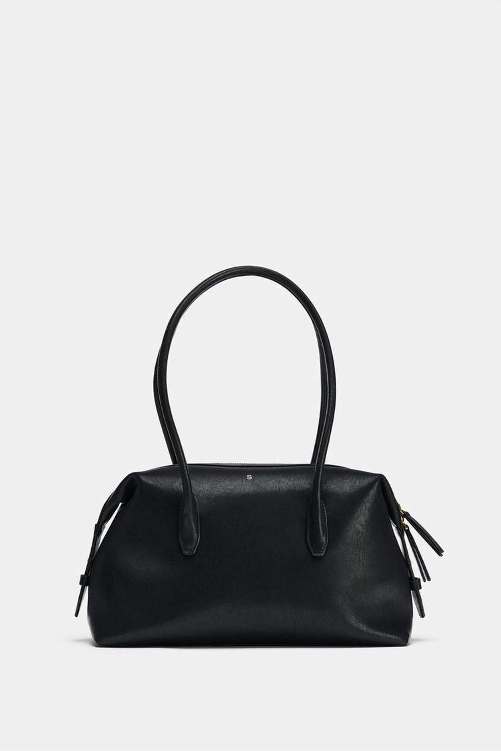 ZARA ПРЯМОУГОЛЬНАЯ СУМКА С ПЛЕЧЕВЫМ РЕМНЕМ, ЧЕРНЫЙ