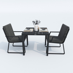 Стол обеденный Ideal Patio ДОЛЛА алюминий 80х80 см (4 ножки)