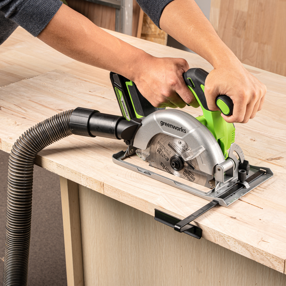 Дисковая пила Greenworks GD24CS165, 24V,б/щет,1х4Ач, ЗУ, 1501607CUB