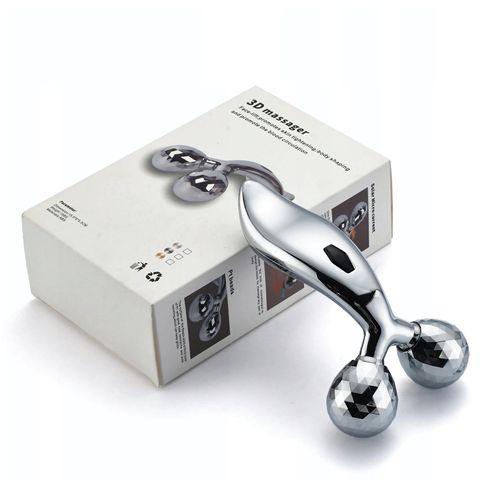 3D Ручной лифтинг массажер для лица, шеи и тела 3д MASSAGER (Silver) ZL-206
