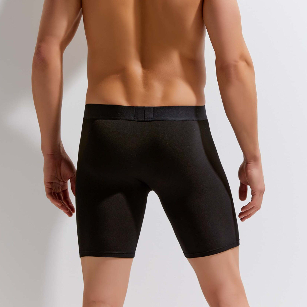 Удлиненные мужские трусы-боксеры Cotton Classic Boxer Brief (Размер: XL) (Цвет: белый)