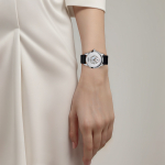 ZEPPELIN Quartz Movement Women"s Watch Silver Dial Stainless Steel Case Genuine Leather Strap