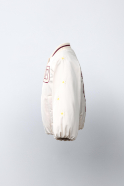 ZARA БОМБЕР С ВЫШИВКОЙ DAISY © DISNEY, ЭКРЮ