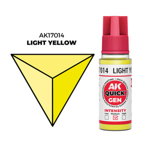 AK Interactive Light Yellow Quick Gen - контрастная акриловая краска, 18 мл
