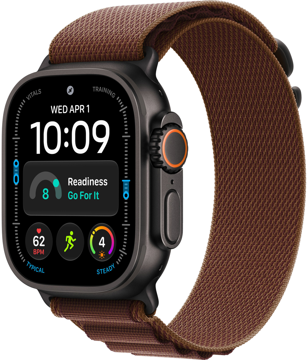 Apple Watch Ultra 4 (2026) 49mm Black Titanium Case with Burgundy Alpine Loop Large