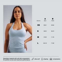 Топ-халтер Halter Top with Built-in Bra PRIMAL 863 Голубой