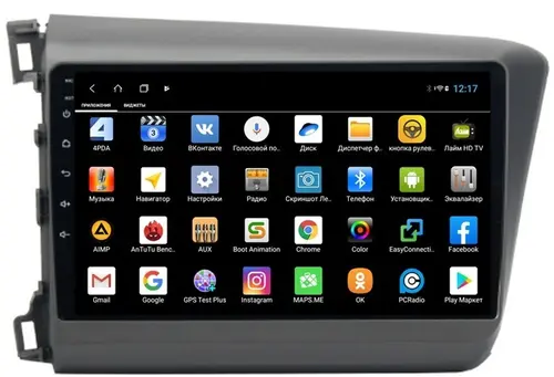 Магнитола для Honda Civic 9 2012 седан - Parafar PF132XHD на Android 13, CarPlay, 4G SIM-слот