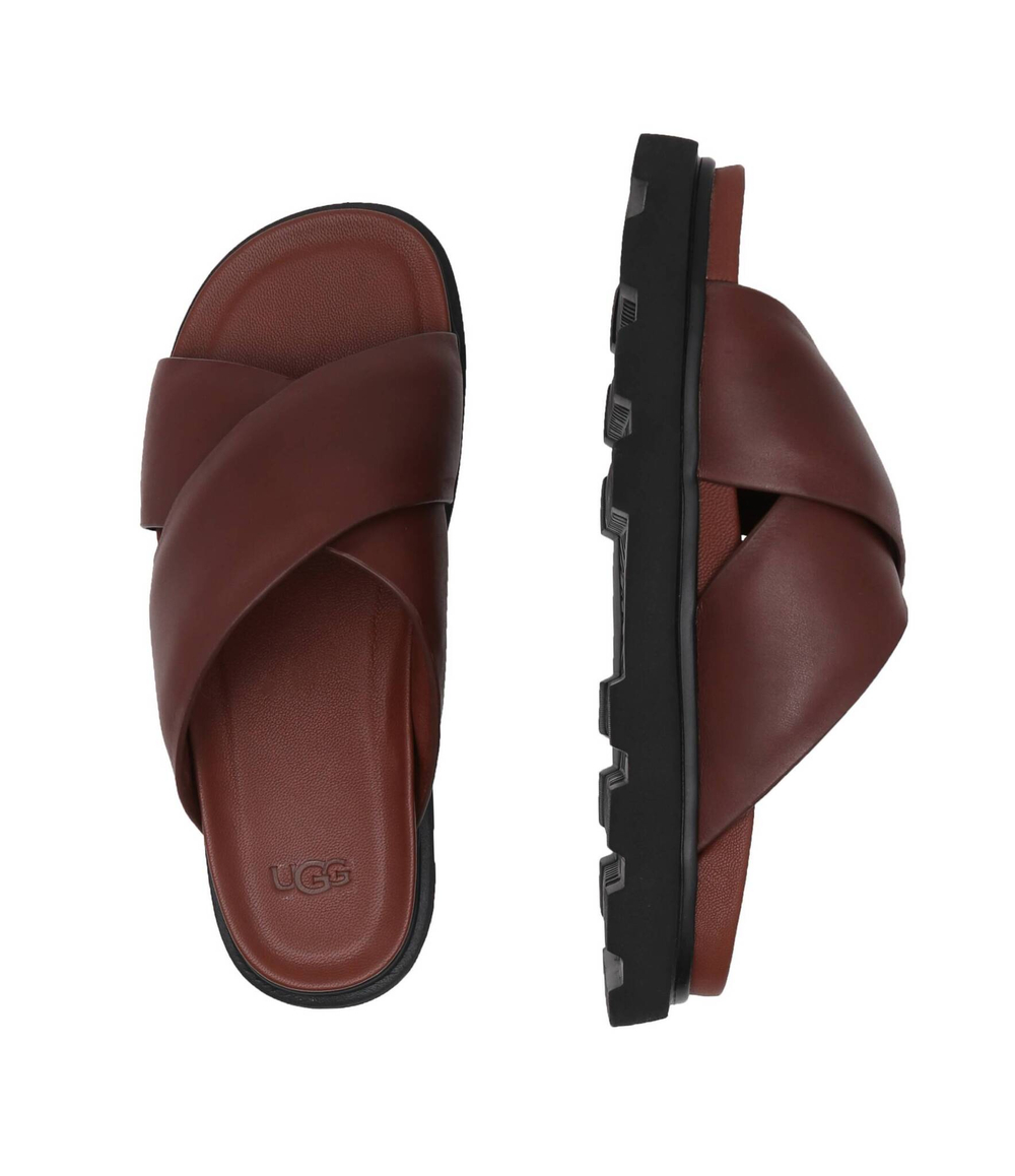 Кожаные шлепанцы w capitelle crossband UGG - коричневый(1152672)
