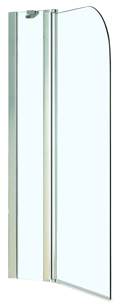 Шторка для ванны распашная Azario Merrit 110х140 цвет профиля серебро 145371