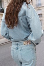 ДЖИНСЫ Z1975 STRAIGHT СО СРЕДНЕЙ ПОСАДКОЙ И ЗАКЛЕПКАМИ — ZARA